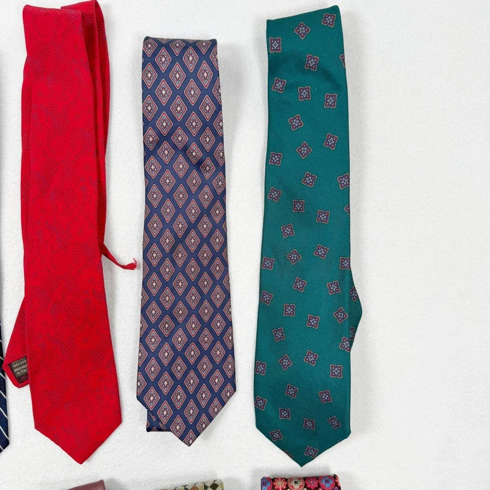 Vintage‎ Designer Ties (Lot of 10 ) - Givenchy Dior YSL Steffano Ricci Valentino